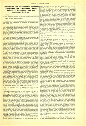 Handelingen van de Raad 1931-12-11