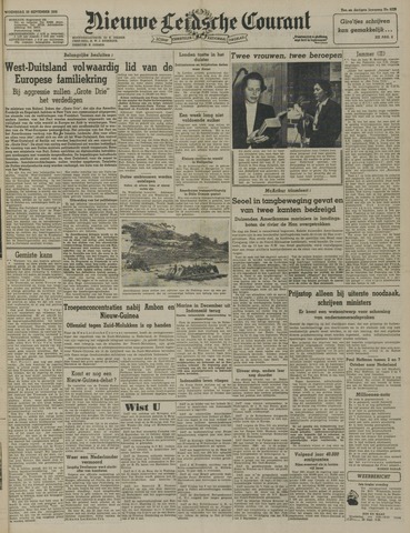 Nieuwe Leidsche Courant 1950-09-20