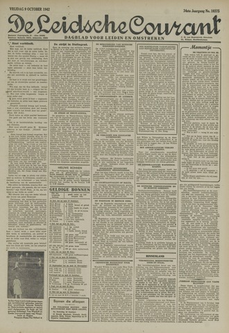 Leidsche Courant 1942-10-09