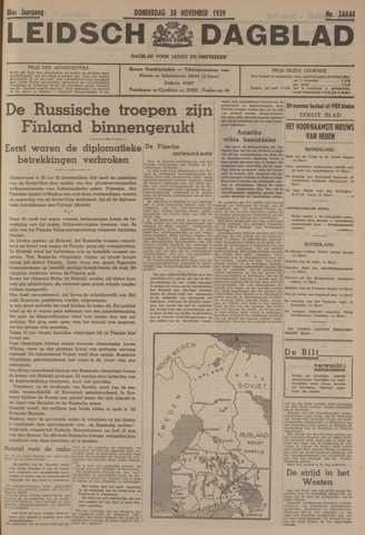 Leidsch Dagblad 1939-11-30