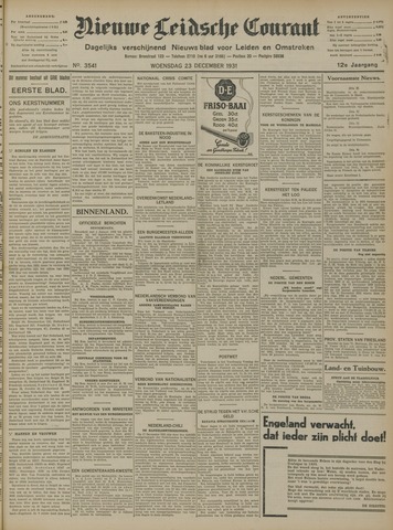 Nieuwe Leidsche Courant 1931-12-23