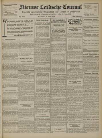 Nieuwe Leidsche Courant 1934-06-11