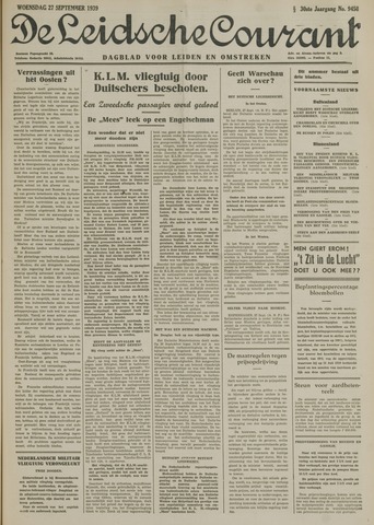 Leidsche Courant 1939-09-27