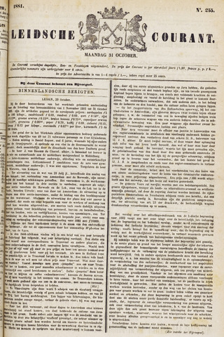 Leydse Courant 1881-10-31