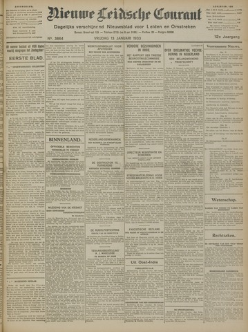 Nieuwe Leidsche Courant 1933-01-13
