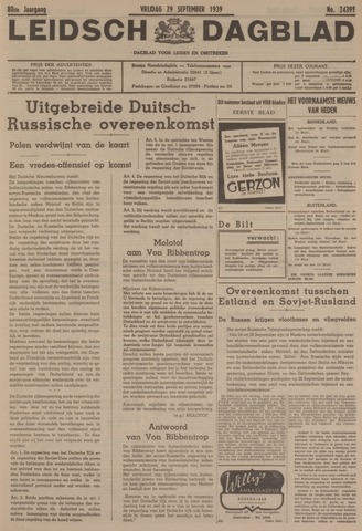 Leidsch Dagblad 1939-09-29
