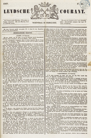 Leydse Courant 1868-02-26
