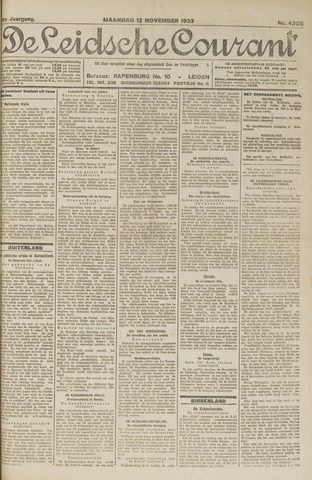 Leidsche Courant 1923-11-12