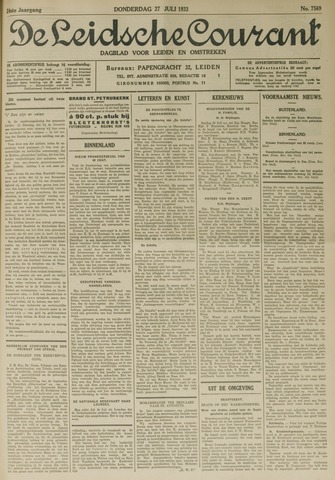 Leidsche Courant 1933-07-27