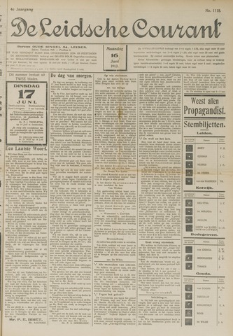 Leidsche Courant 1913-06-16