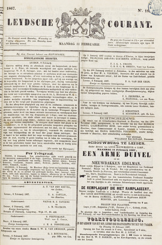 Leydse Courant 1867-02-11