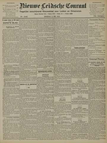 Nieuwe Leidsche Courant 1931-05-05