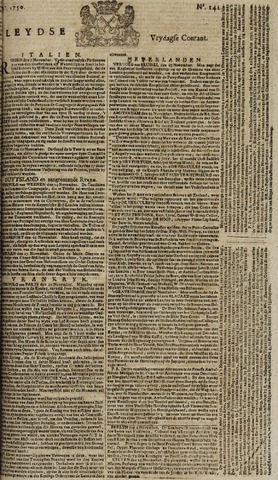 Leydse Courant 1750-11-27