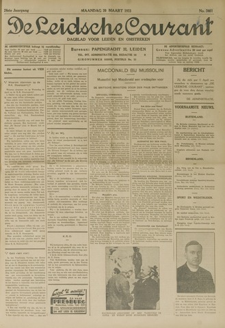 Leidsche Courant 1933-03-20