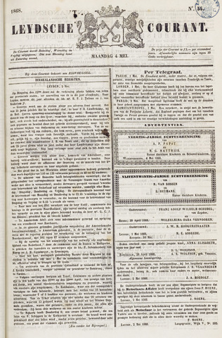Leydse Courant 1868-05-04