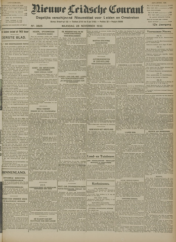 Nieuwe Leidsche Courant 1932-11-28