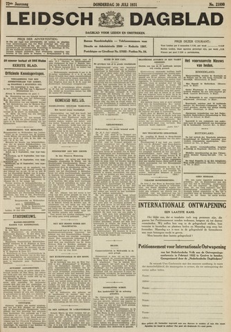 Leidsch Dagblad 1931-07-30
