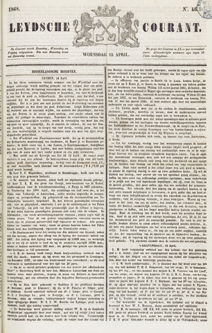 Leydse Courant 1868-04-15