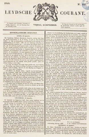 Leydse Courant 1848-09-29