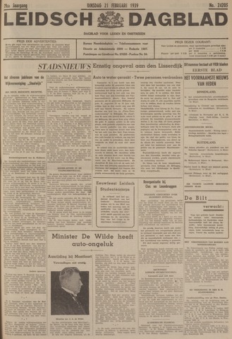 Leidsch Dagblad 1939-02-21