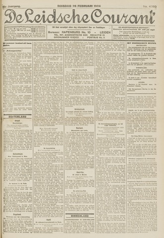 Leidsche Courant 1924-02-26