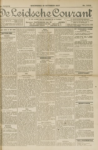 Leidsche Courant 1927-10-19