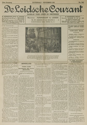 Leidsche Courant 1931-11-07