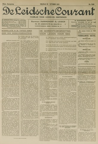 Leidsche Courant 1933-10-20