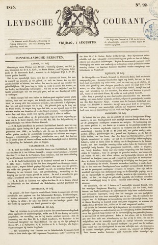 Leydse Courant 1845-08-01