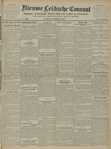 Nieuwe Leidsche Courant 1932-02-19