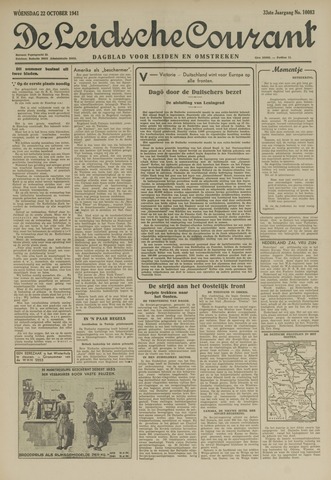 Leidsche Courant 1941-10-22