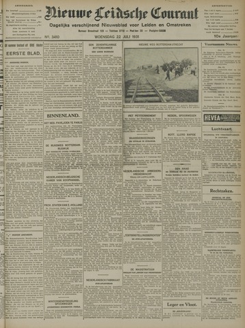 Nieuwe Leidsche Courant 1931-07-22