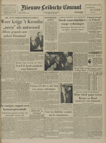 Nieuwe Leidsche Courant 1958-12-17