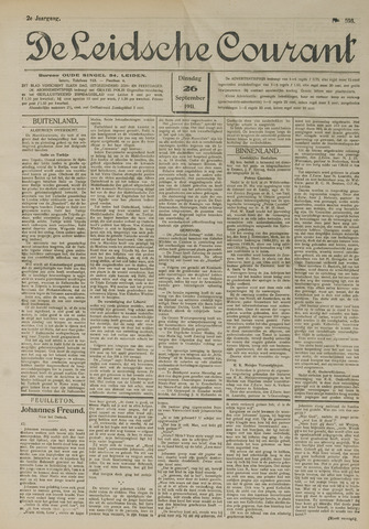 Leidsche Courant 1911-09-26