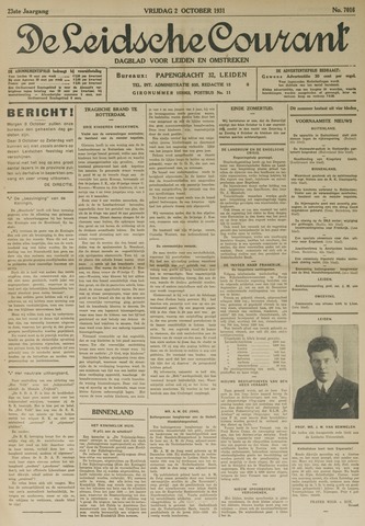 Leidsche Courant 1931-10-02