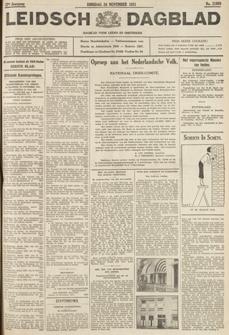 Leidsch Dagblad 1931-11-24