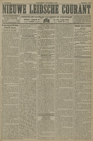 Nieuwe Leidsche Courant 1925-11-11