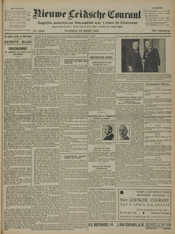 Nieuwe Leidsche Courant 1933-03-25