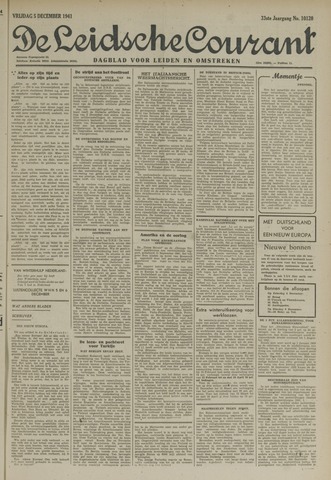 Leidsche Courant 1941-12-05