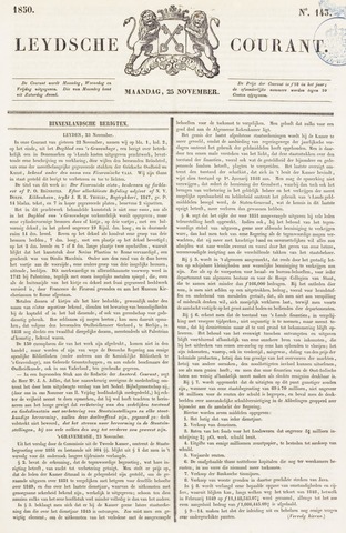 Leydse Courant 1850-11-25