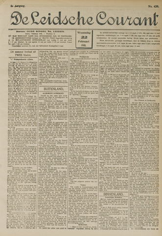 Leidsche Courant 1911-02-22