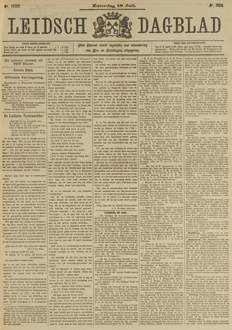 Leidsch Dagblad 1903-07-18