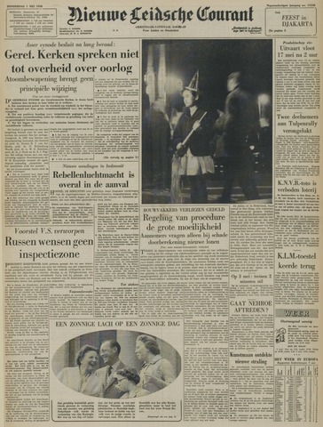 Nieuwe Leidsche Courant 1958-05-01