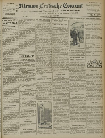 Nieuwe Leidsche Courant 1931-07-30