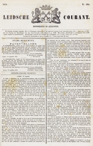 Leydse Courant 1874-08-20