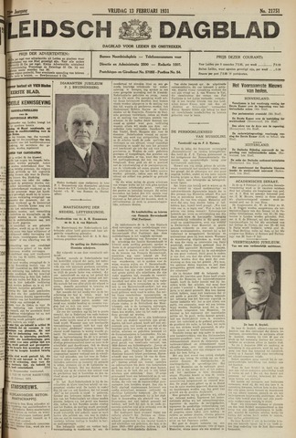 Leidsch Dagblad 1931-02-13