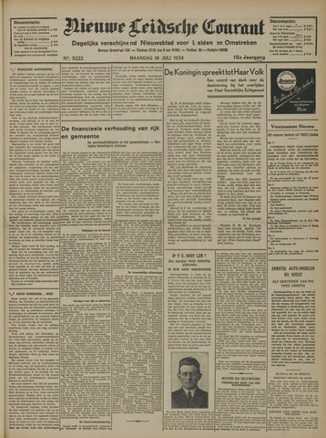 Nieuwe Leidsche Courant 1934-07-16