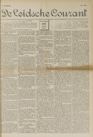 Leidsche Courant 1913-04-30