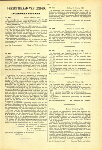 Handelingen van de Raad 1921-10-06