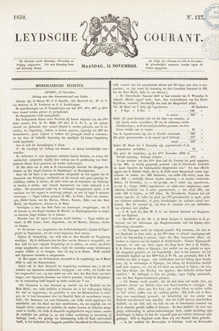 Leydse Courant 1852-11-15